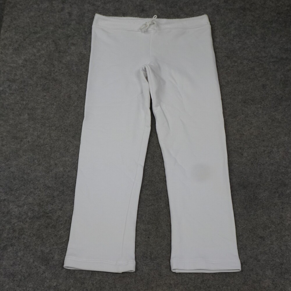 Jet John Eshaya Sweatpants Womens Medium M White Terry Comfort Athleisure Ankle